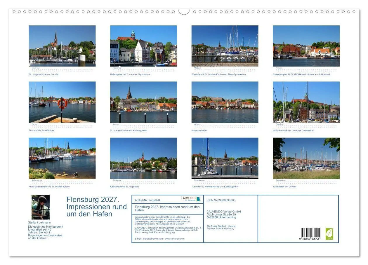 Bild: 9783569636705 | Flensburg 2027. Impressionen rund um den Hafen (Wandkalender 2027...