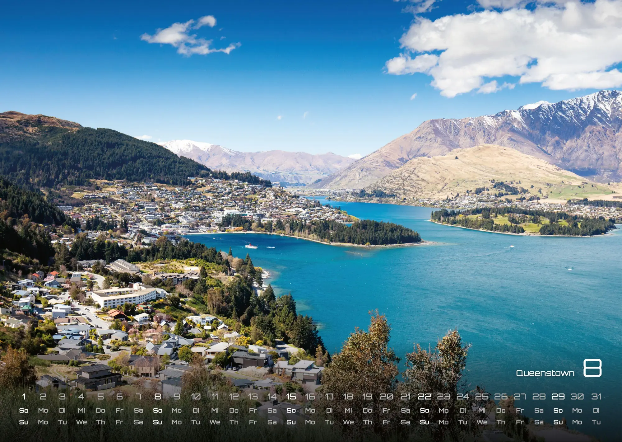 Bild: 9783986736705 | Neuseeland - Das Land der langen weißen Wolke - 2027 - Kalender DIN A3
