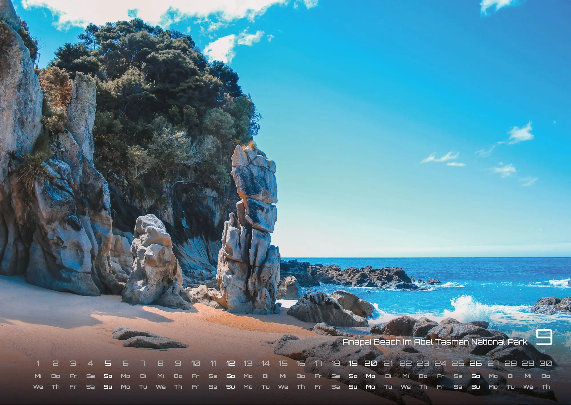 Bild: 9783986736705 | Neuseeland - Das Land der langen weißen Wolke - 2027 - Kalender DIN A3