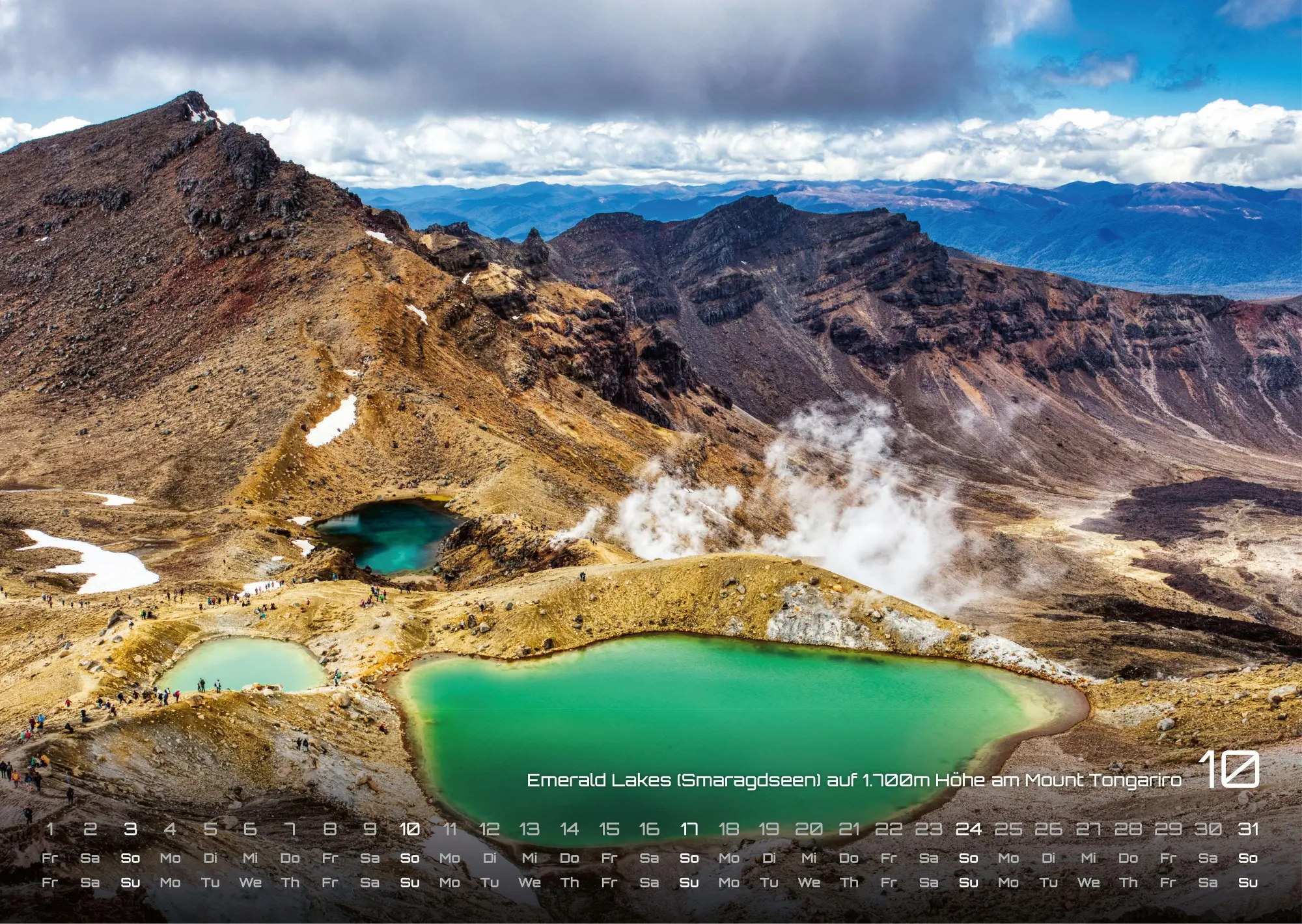 Bild: 9783986736705 | Neuseeland - Das Land der langen weißen Wolke - 2027 - Kalender DIN A3