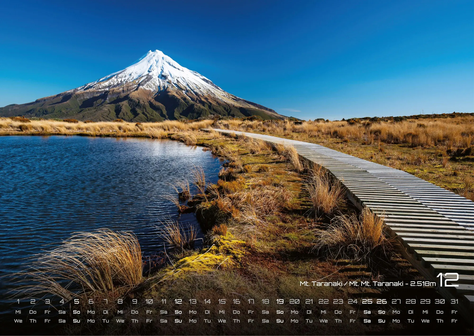 Bild: 9783986736705 | Neuseeland - Das Land der langen weißen Wolke - 2027 - Kalender DIN A3