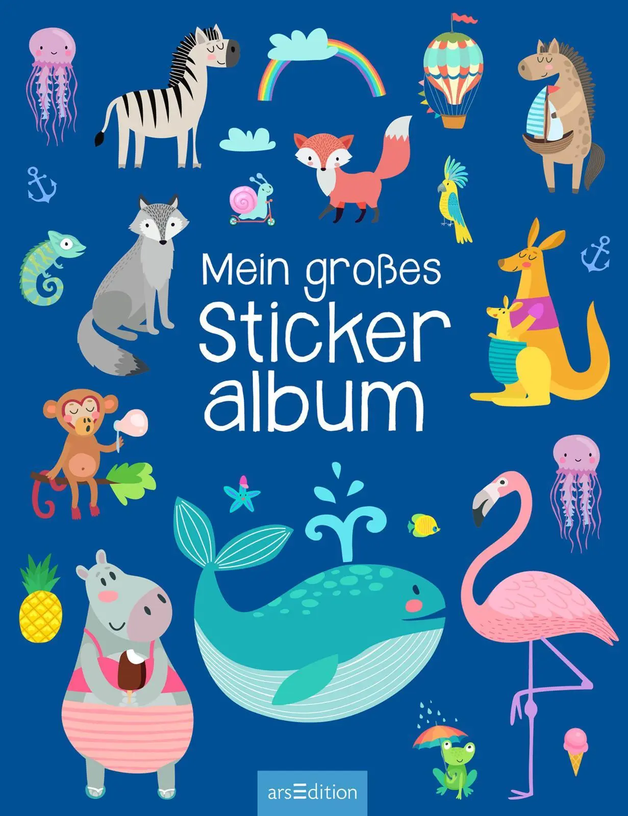 Bild: 4014489126805 | Mein großes Stickeralbum - Tiere | Broschüre | Stickeralbum | 24 S.