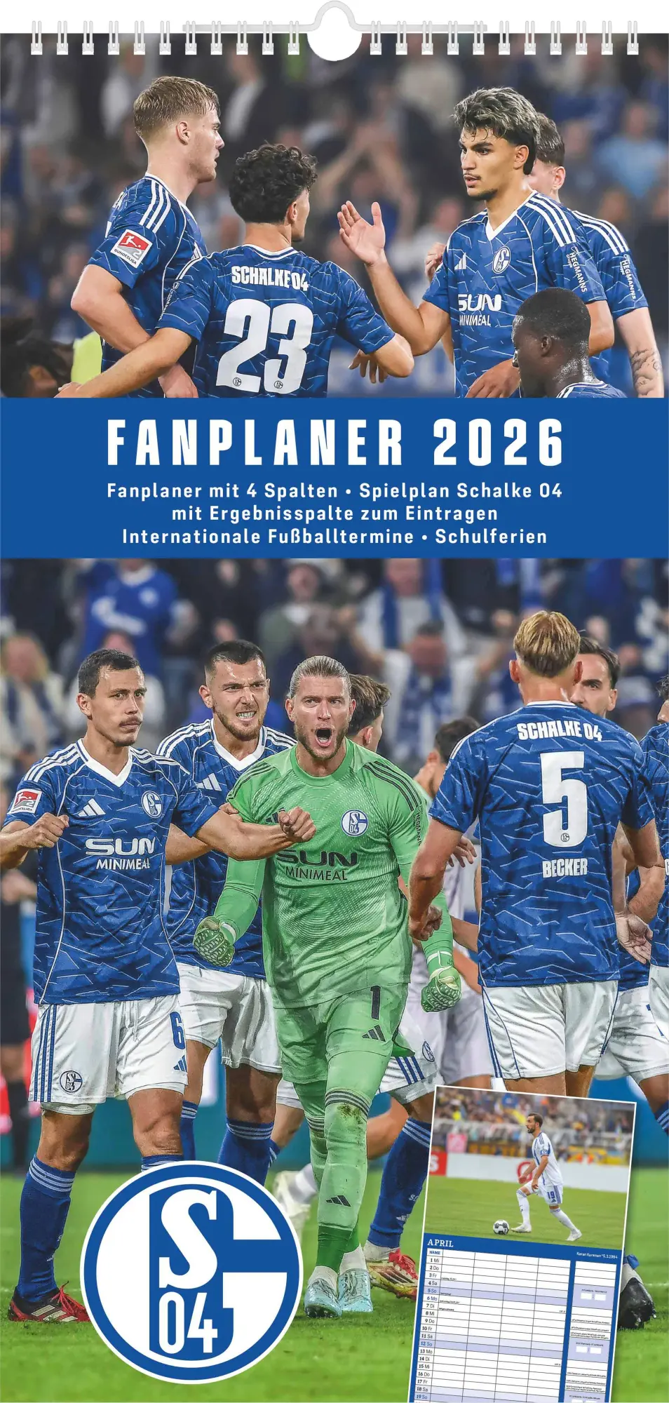 Cover: 4069095006805 | FC Schalke 04 2026 - Fanplaner - Fan-Kalender - Fußball-Kalender -...