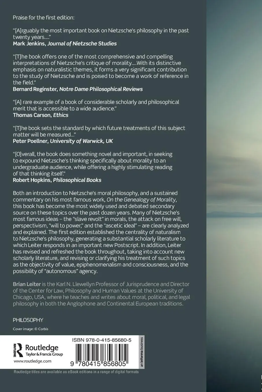 Rückseite: 9780415856805 | Nietzsche on Morality | Brian Leiter | Taschenbuch | Englisch | 2014