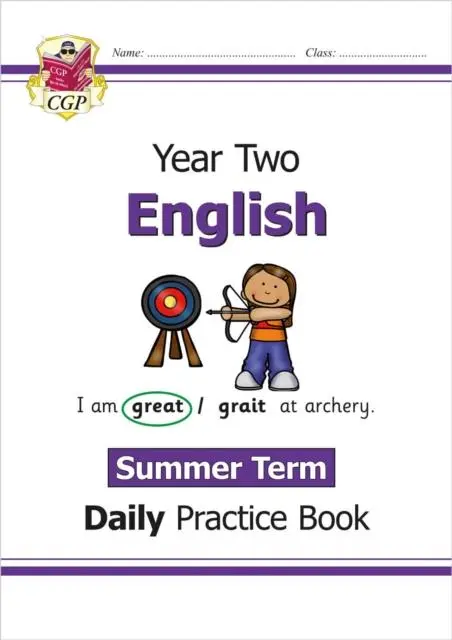 Cover: 9781789086805 | KS1 English Year 2 Daily Practice Book: Summer Term | Cgp Books | Buch