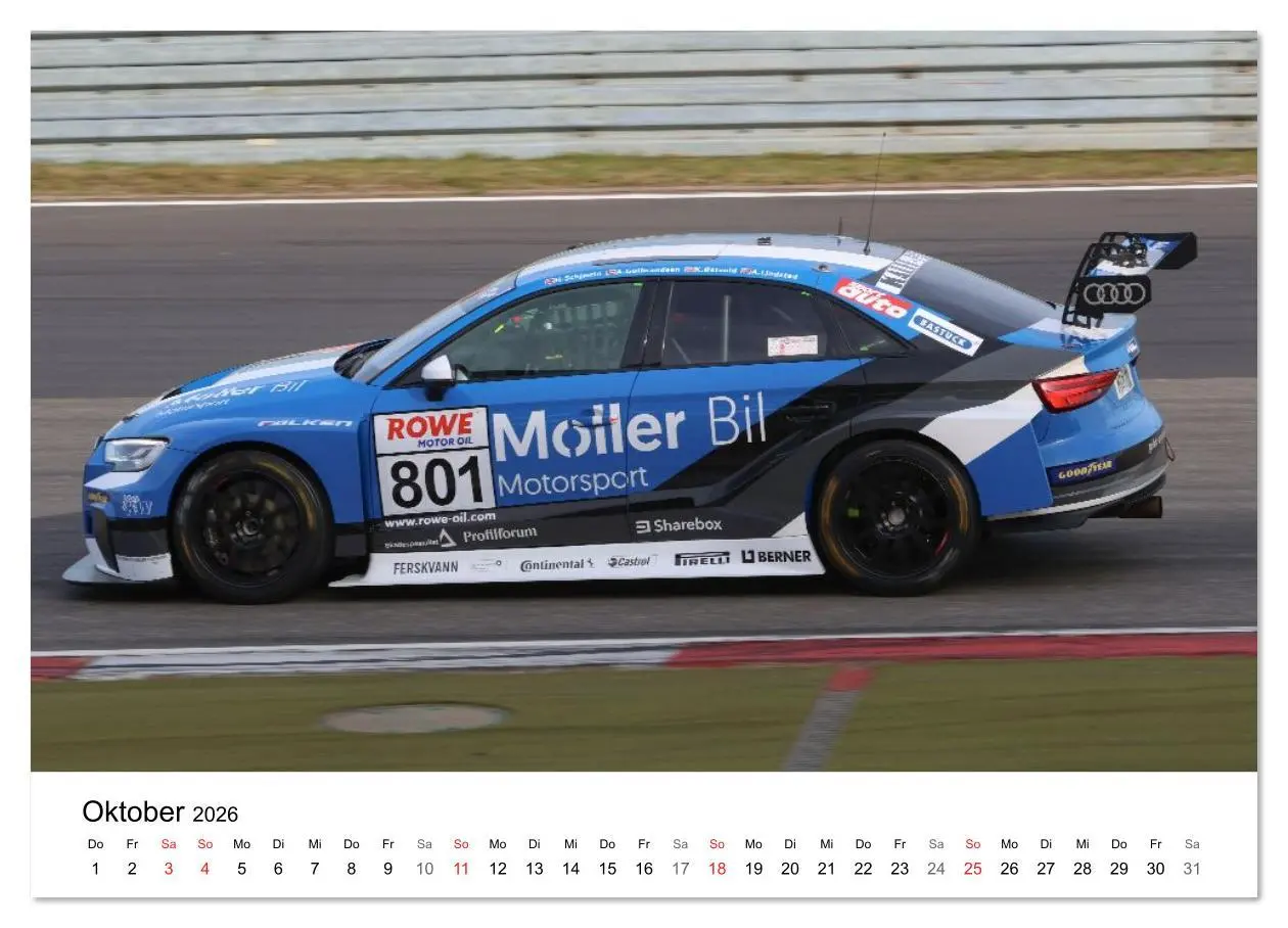 Bild: 9783516226805 | Die Vier Ringe im Motorsport (hochwertiger Premium Wandkalender...