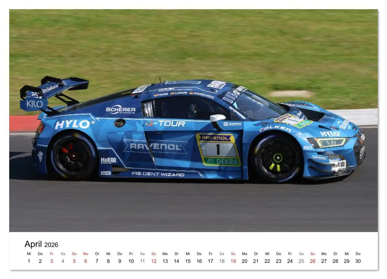 Bild: 9783516226805 | Die Vier Ringe im Motorsport (hochwertiger Premium Wandkalender...