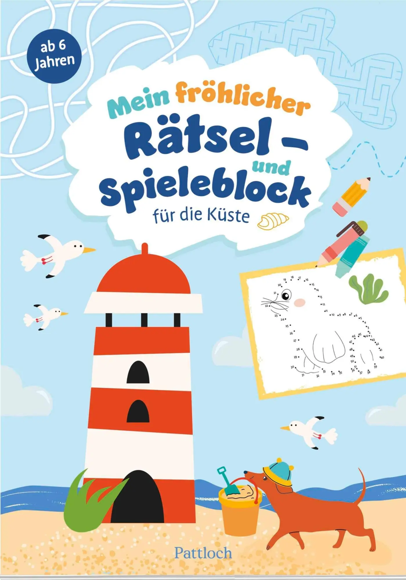 Cover: 9783629016805 | Mein fröhlicher Rätsel- und Spieleblock für die Küste | Verlag | Buch