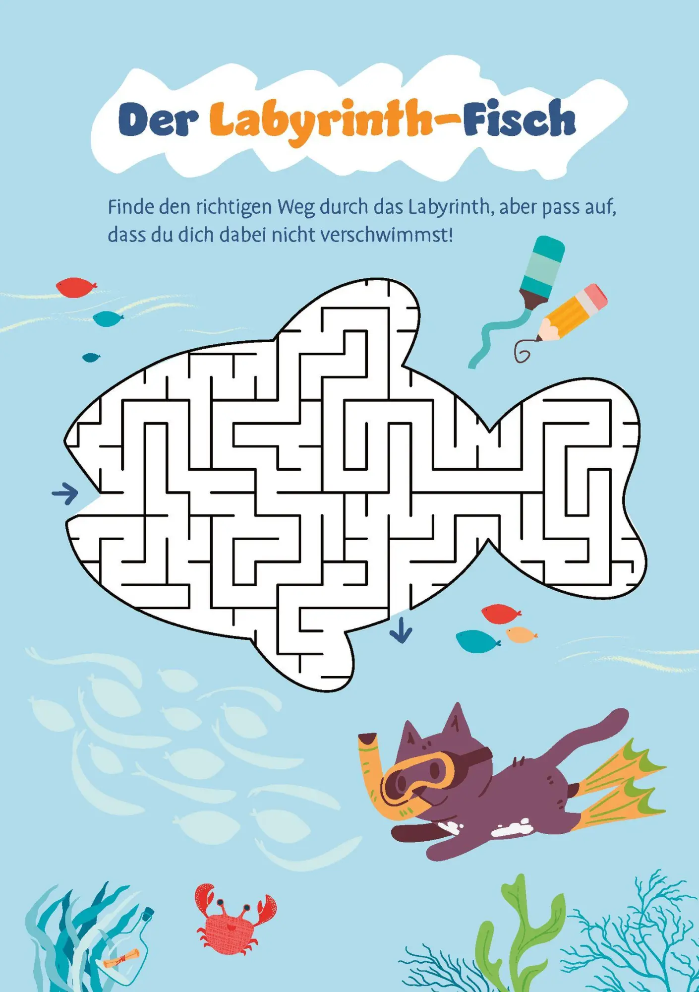 Bild: 9783629016805 | Mein fröhlicher Rätsel- und Spieleblock für die Küste | Verlag | Buch