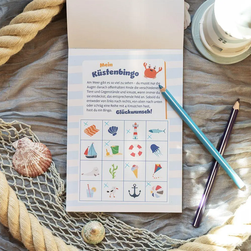 Bild: 9783629016805 | Mein fröhlicher Rätsel- und Spieleblock für die Küste | Verlag | Buch