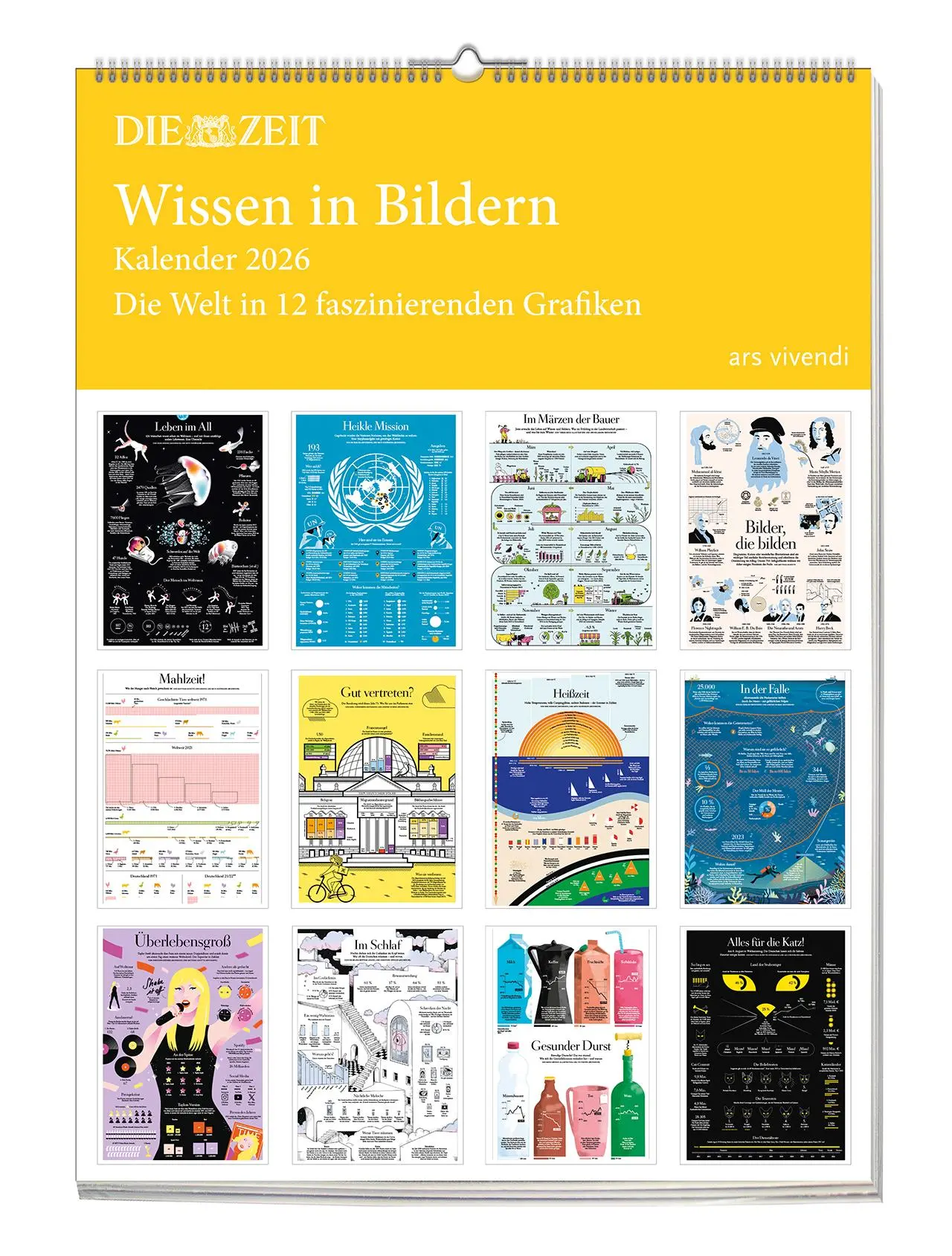 Cover: 9783747206805 | Die Zeit - Wissen in Bildern 2026 | Posterkalender | Vivendi Ars