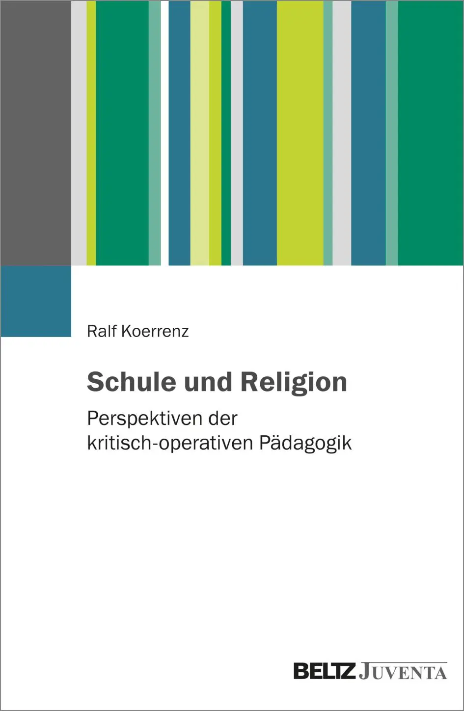 Cover: 9783779986805 | Schule und Religion | Perspektiven der kritisch-operativen Pädagogik