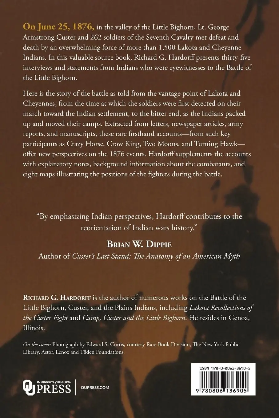 Rückseite: 9780806136905 | Indian Views of the Custer Fight | A Source Book | Richard G. Hardorff
