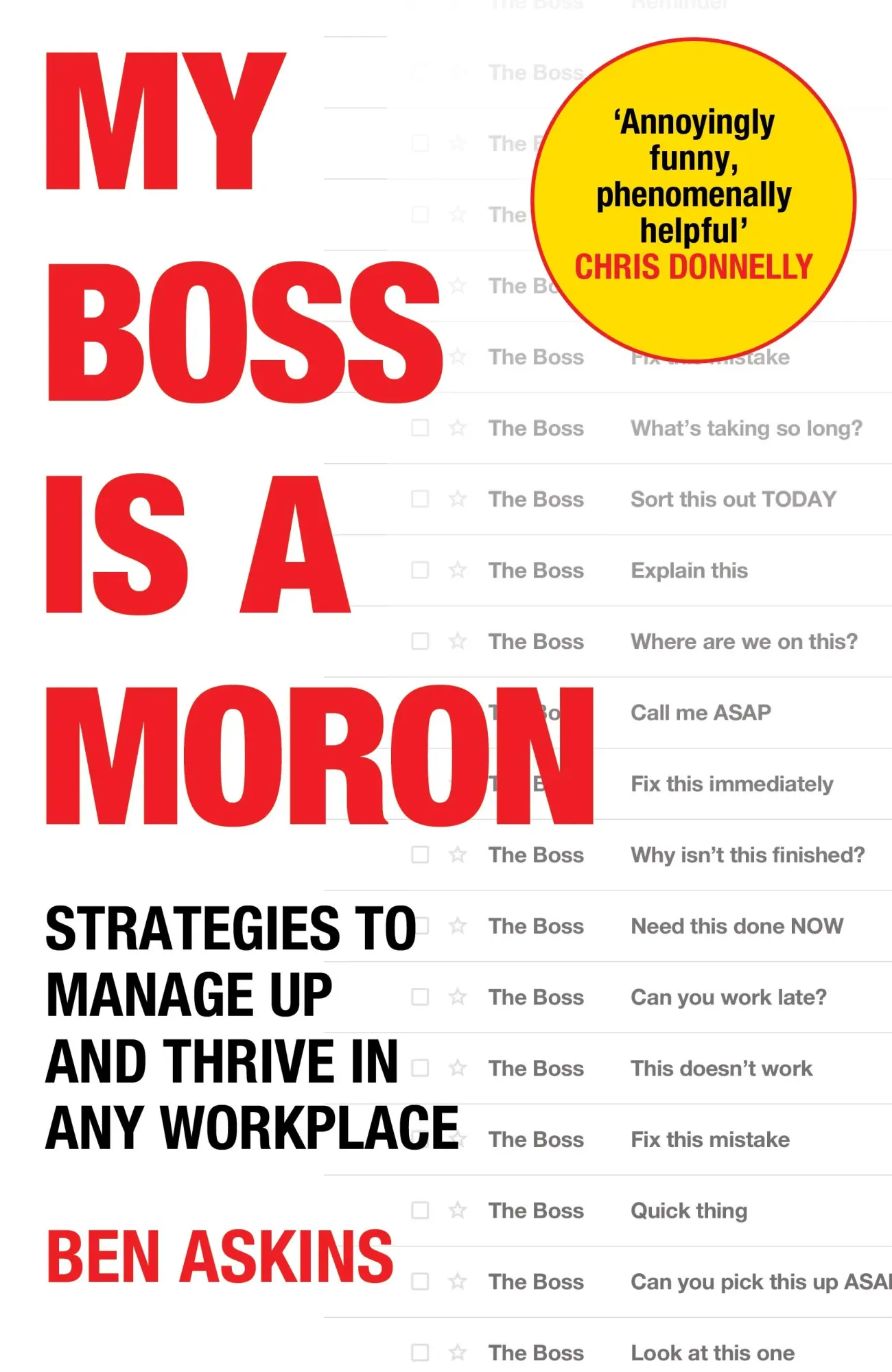 Cover: 9781529146905 | My Boss Is a Moron | Ben Askins | Taschenbuch | Ebury Edge | 224 S.