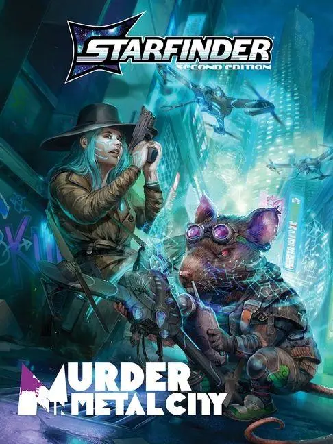 Cover: 9781640786905 | Starfinder Murder in Metal City Deluxe Adventure | Jenny Jarzabski