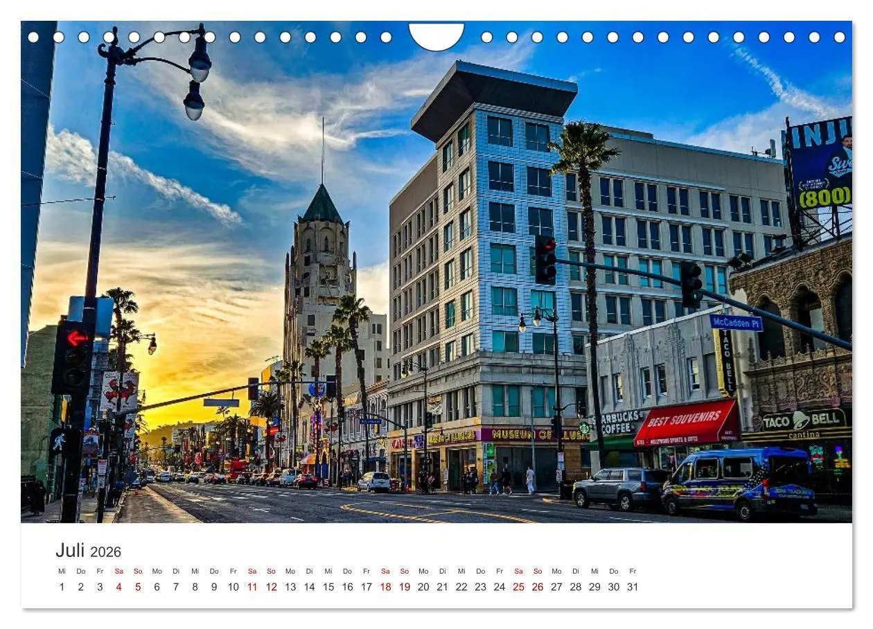 Bild: 9783457296905 | Kalifornien Bilder aus Los Angeles (Wandkalender 2026 DIN A4 quer),...