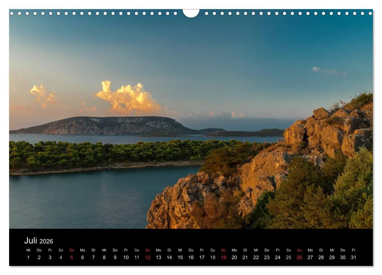 Bild: 9783516076905 | Peloponnes - Einladung zum Chillen (Wandkalender 2026 DIN A3 quer),...