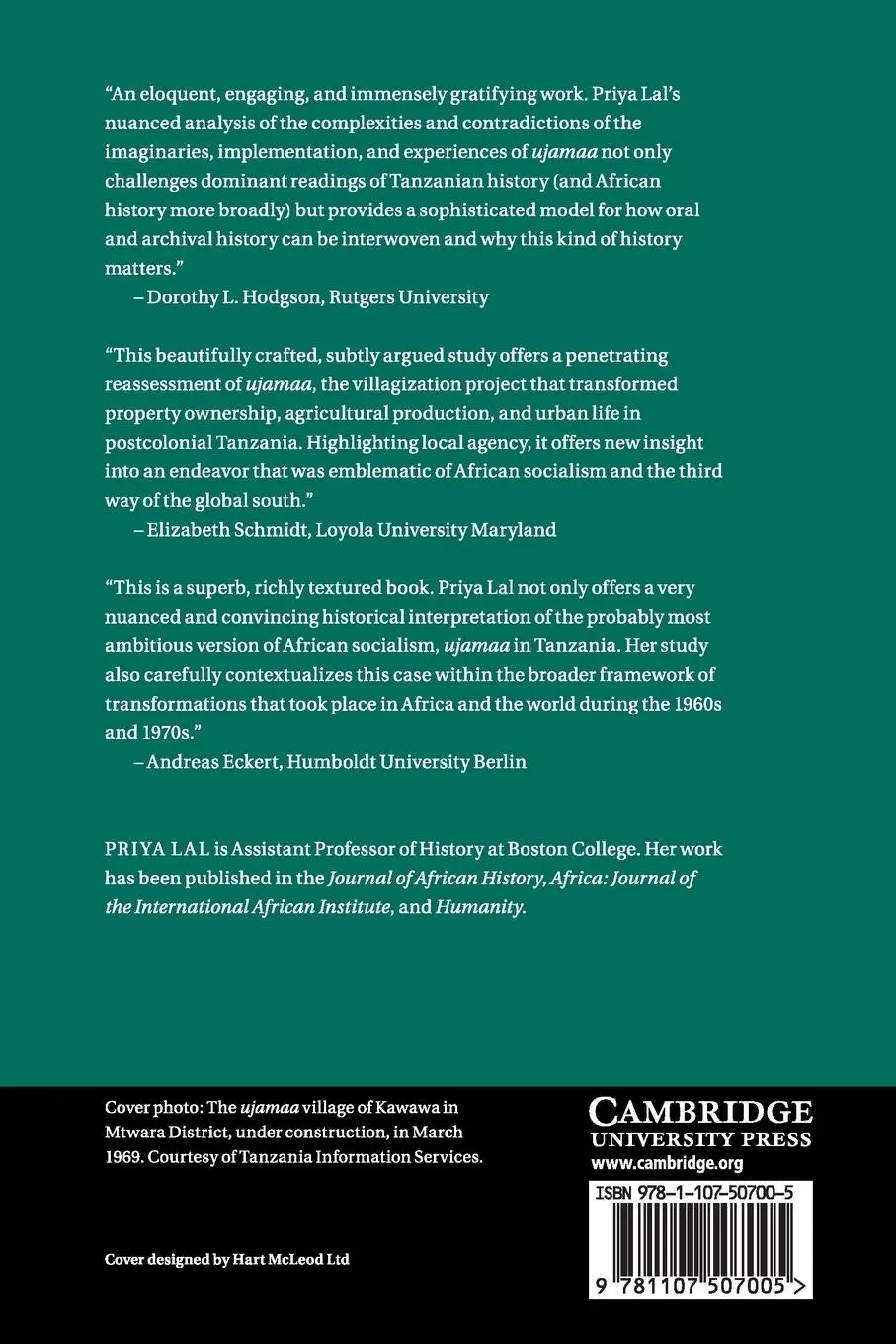 Rückseite: 9781107507005 | African Socialism in Postcolonial Tanzania | Priya Lal | Taschenbuch