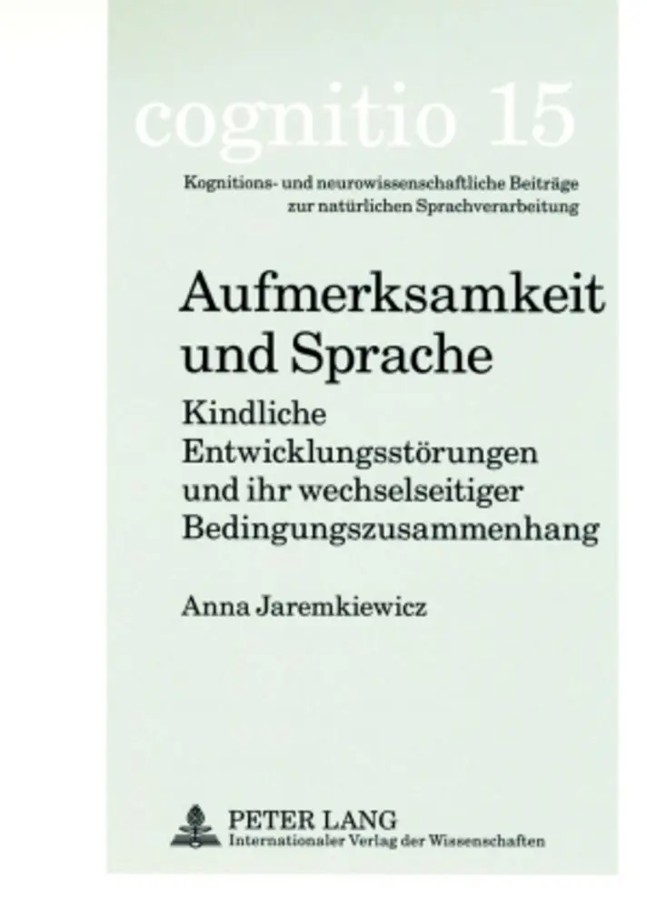 Cover: 9783631567005 | Aufmerksamkeit und Sprache | Anna Jaremkiewicz | Taschenbuch | Deutsch