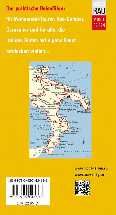 Rückseite: 9783949387005 | Italien Süd | Werner Rau | Taschenbuch | 240 S. | Deutsch | 2023