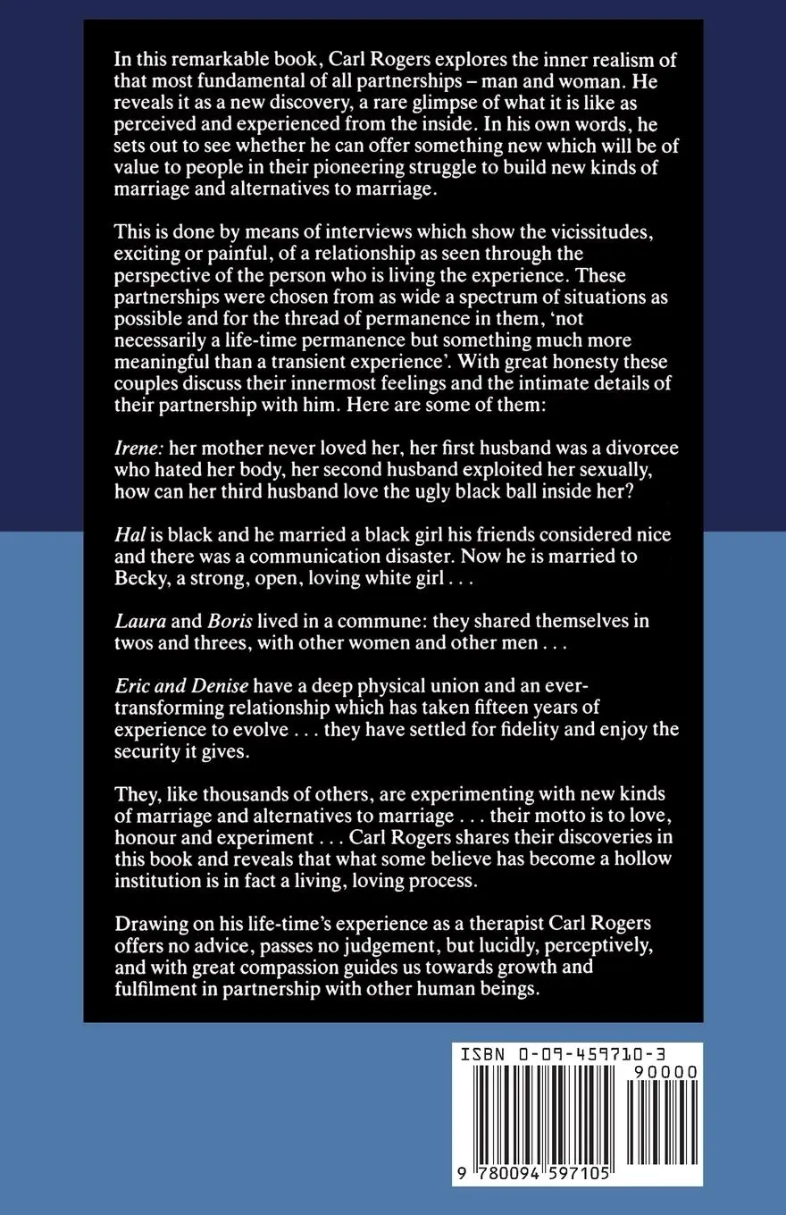 Rückseite: 9780094597105 | Becoming Partners | Marriage and Its Alternatives | Carl Rogers | Buch