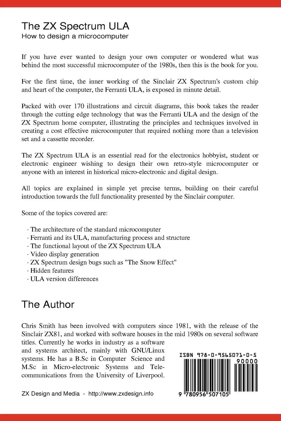 Rückseite: 9780956507105 | The ZX Spectrum Ula: How to Design a Microcomputer | Smith | Buch