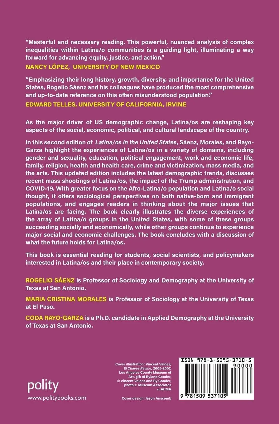 Rückseite: 9781509537105 | Latina/os in the United States | Diversity and Change | Buch | 2024