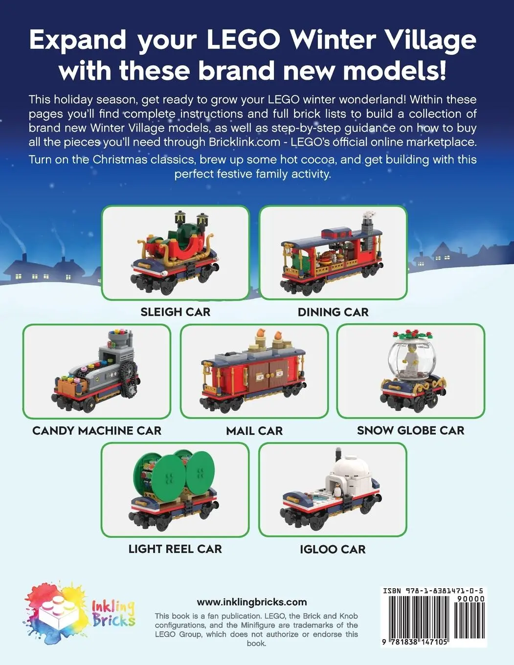 Rückseite: 9781838147105 | Build Up Your LEGO Winter Village | Christmas Train 2 | David Younger