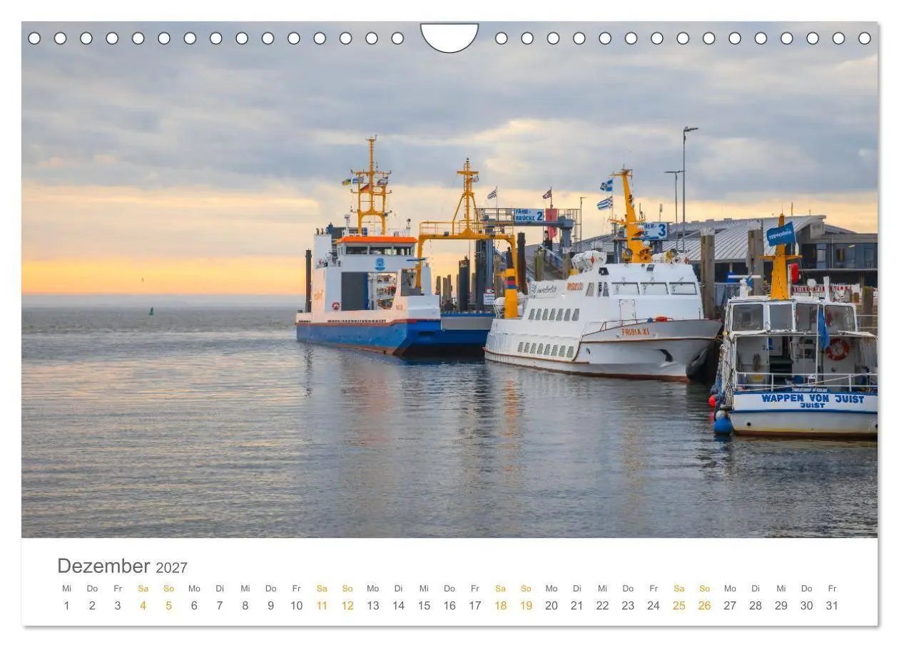 Bild: 9783569047105 | Norderney Sehnsuchtskalender (Wandkalender 2027 DIN A4 quer),...
