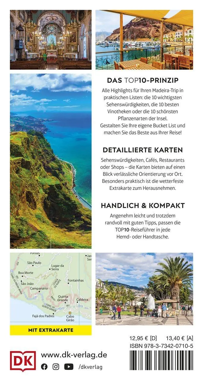 Rückseite: 9783734207105 | TOP10 Reiseführer Madeira | DK Verlag - Reise | Taschenbuch | 128 S.