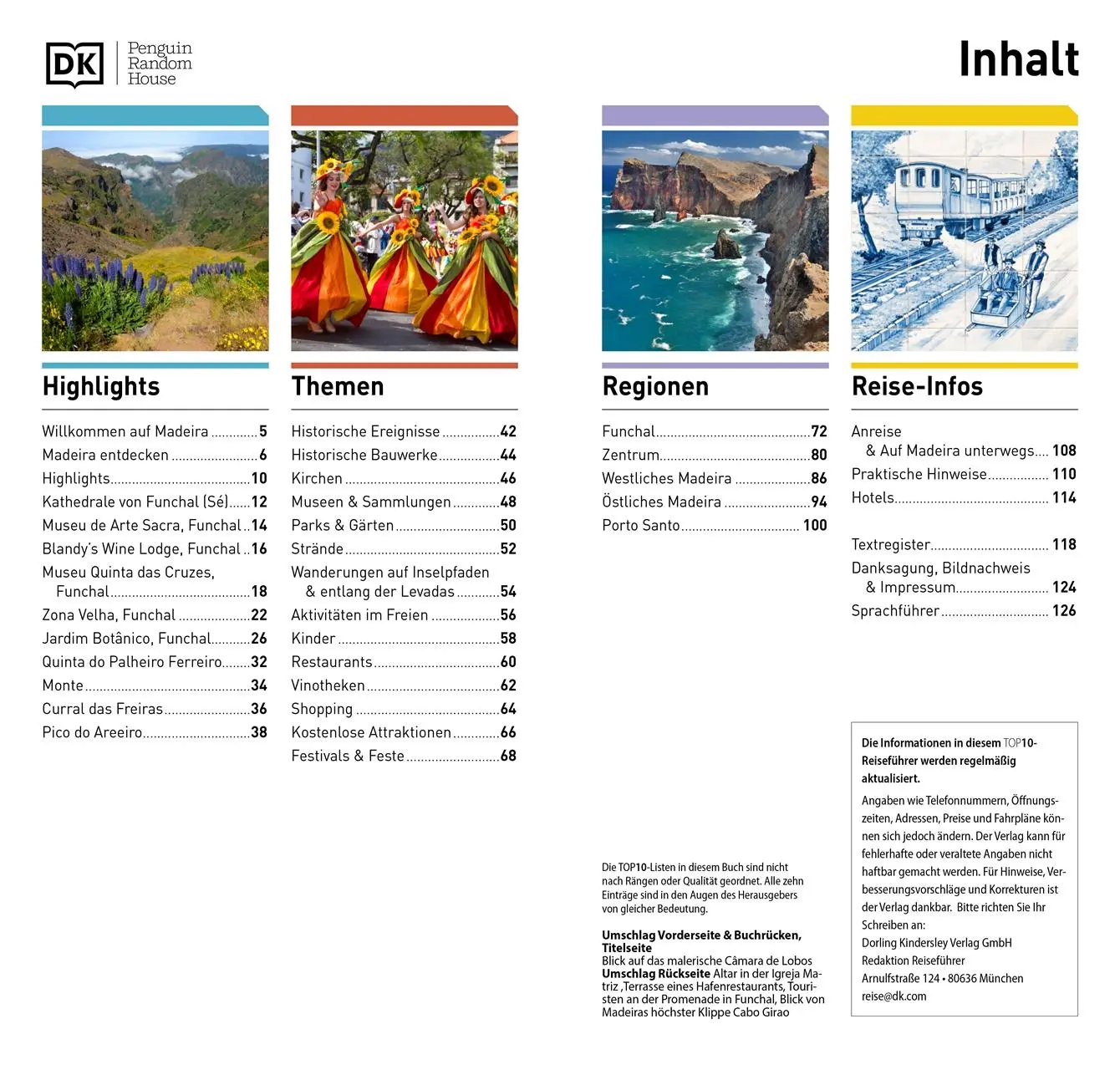 Bild: 9783734207105 | TOP10 Reiseführer Madeira | DK Verlag - Reise | Taschenbuch | 128 S.
