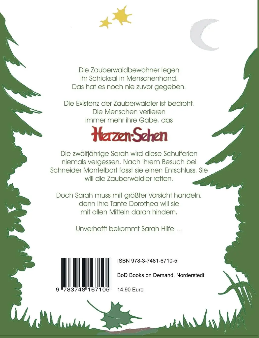 Rückseite: 9783748167105 | Herzen-Sehen | Geschichten aus dem Zauberwald | Schuster-Böckler