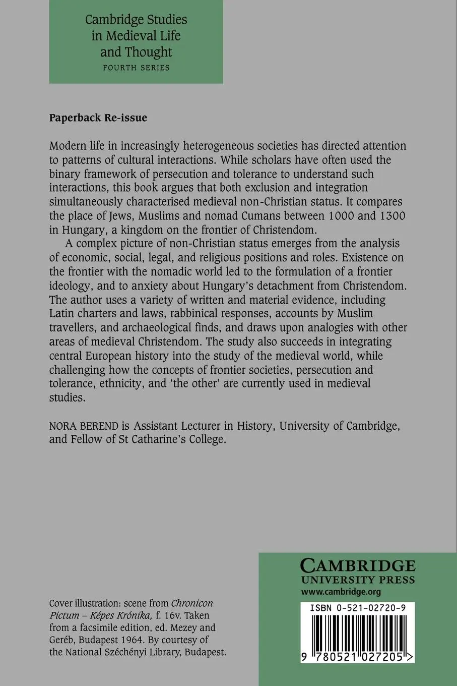 Rückseite: 9780521027205 | At the Gate of Christendom | Nora Berend (u. a.) | Taschenbuch | 2006