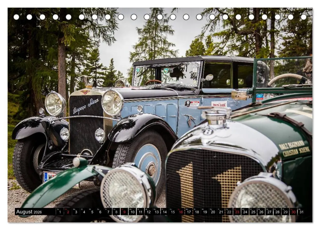 Bild: 9783516017205 | Die schönsten Oldtimer 2026 (Tischkalender 2026 DIN A5 quer),...