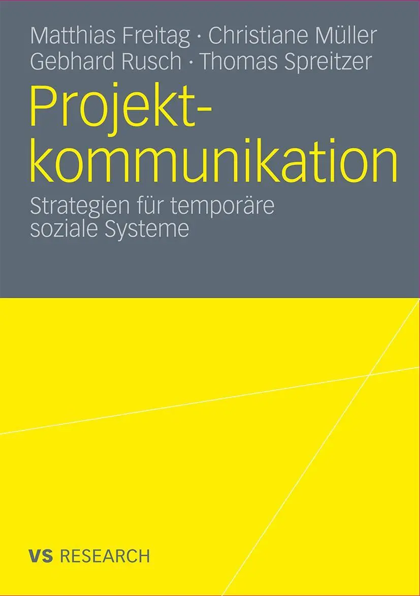 Cover: 9783531177205 | Projektkommunikation | Strategien für temporäre soziale Systeme | Buch