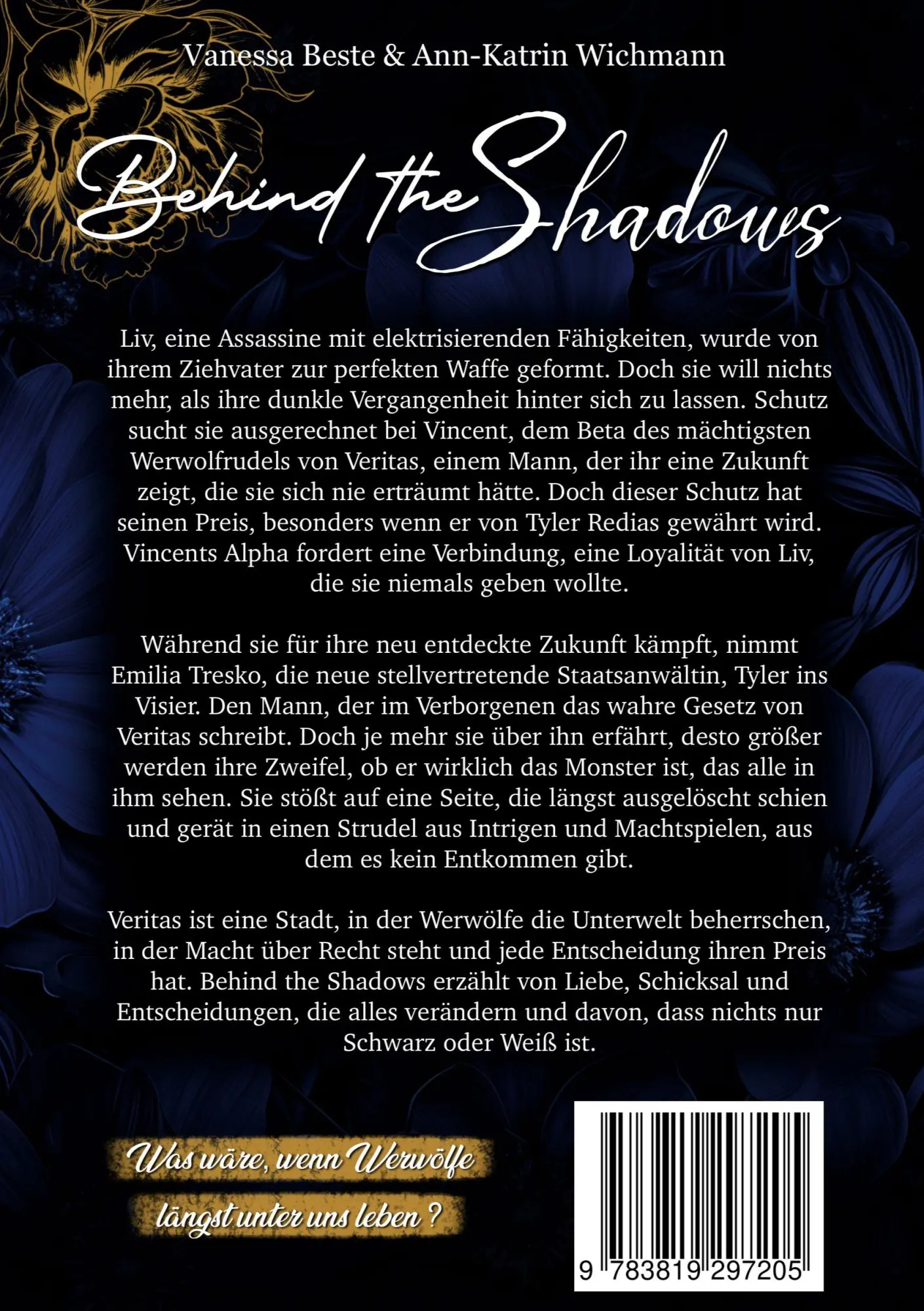 Rückseite: 9783819297205 | Behind the Shadows | Die Veritas-Chroniken | Vanessa Beste (u. a.)