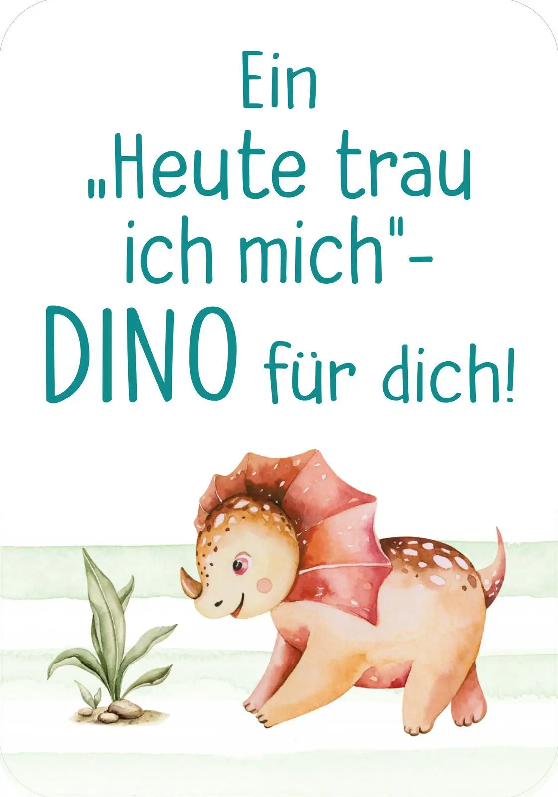 Bild: 9783845867205 | Mutmachkarten - Dino (Aquarelloptik) | Taschenbuch | 50 S. | Deutsch