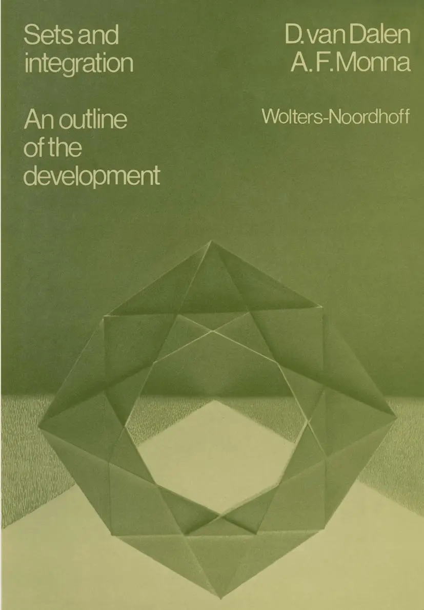 Cover: 9789401027205 | Sets and integration An outline of the development | D. van Dalen