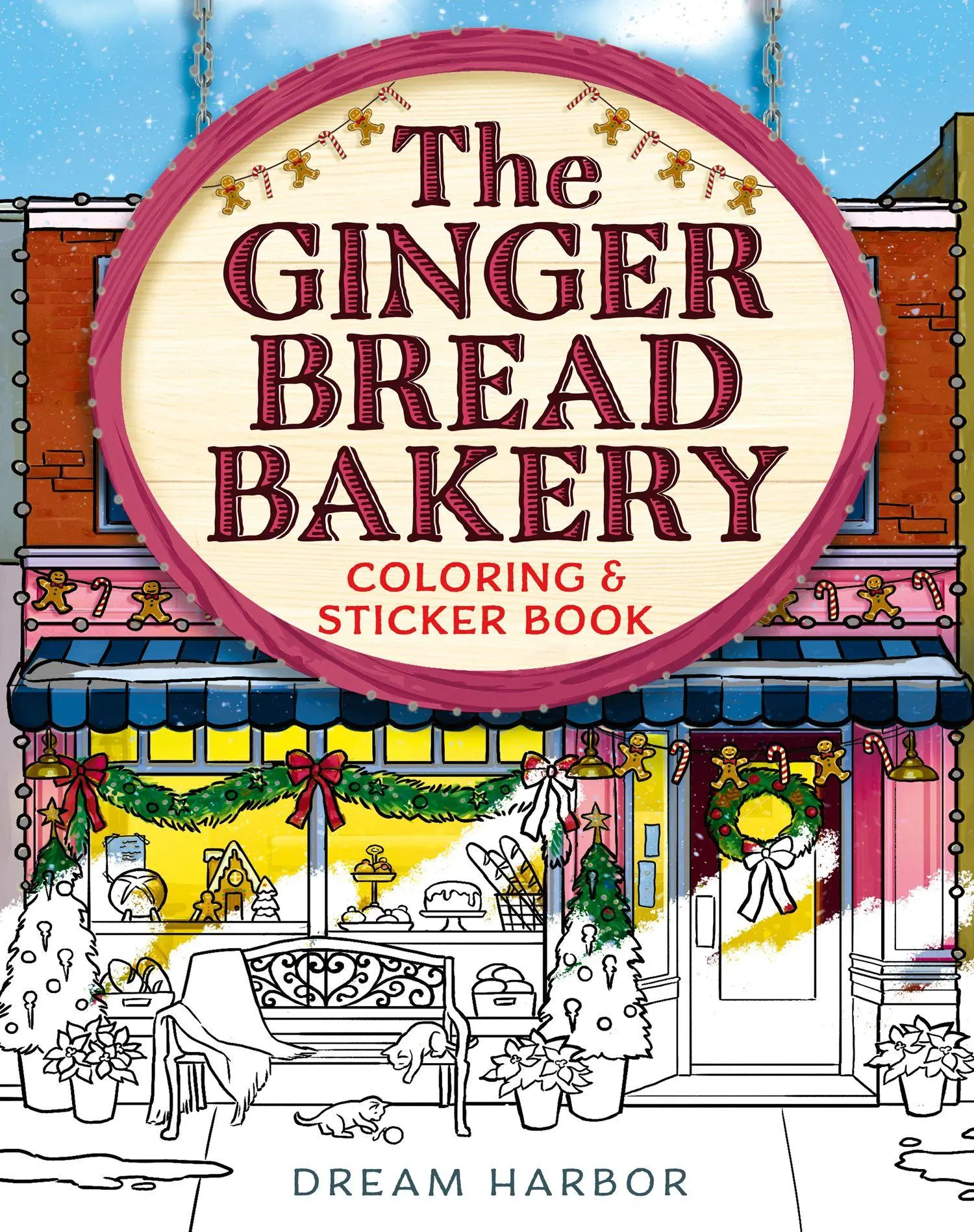 Cover: 9780008817305 | The Gingerbread Bakery Coloring and Sticker Book | Dream Harbor | Buch