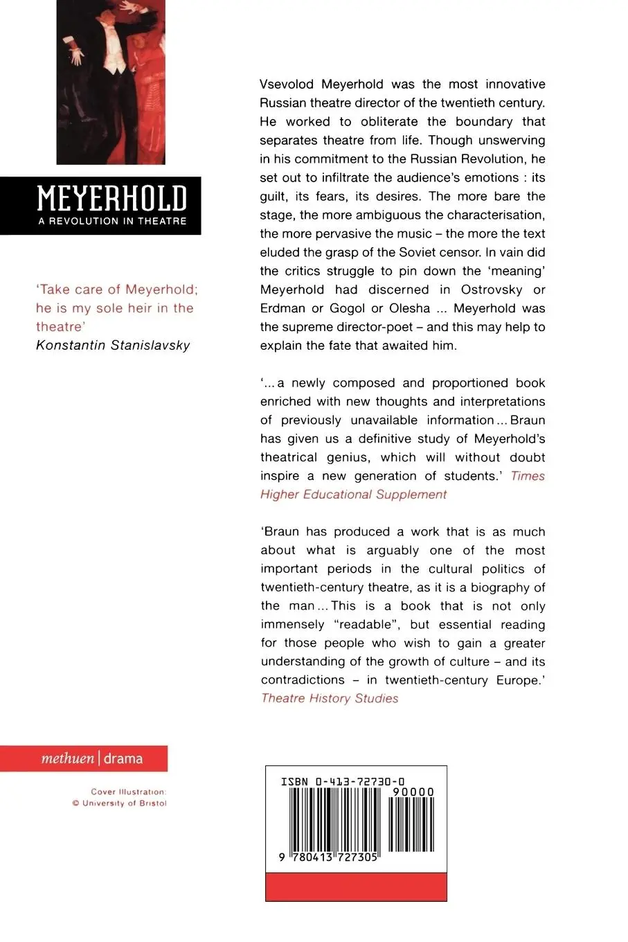 Rückseite: 9780413727305 | Meyerhold | A Revolution in Theatre | Edward (Professor of Drama Braun