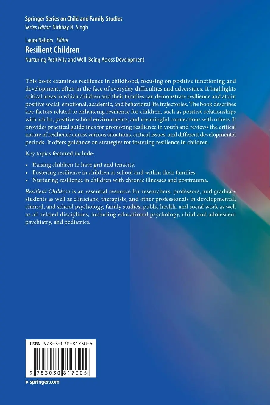 Rückseite: 9783030817305 | Resilient Children | Laura Nabors | Taschenbuch | xvii | Englisch