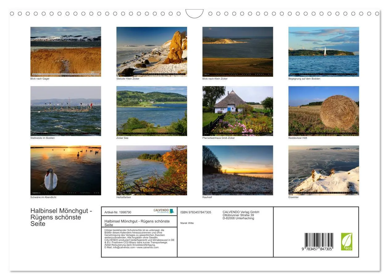 Bild: 9783457847305 | Halbinsel Mönchgut - Rügens schönste Seite (Wandkalender 2026 DIN...