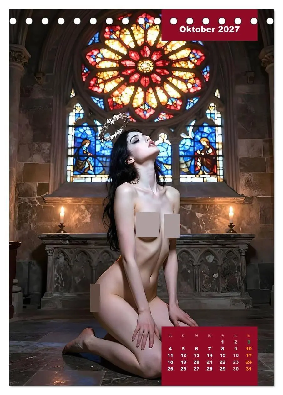Bild: 9783516797305 | Gothic Engel (Tischkalender 2027 DIN A5 hoch), CALVENDO Monatskalender