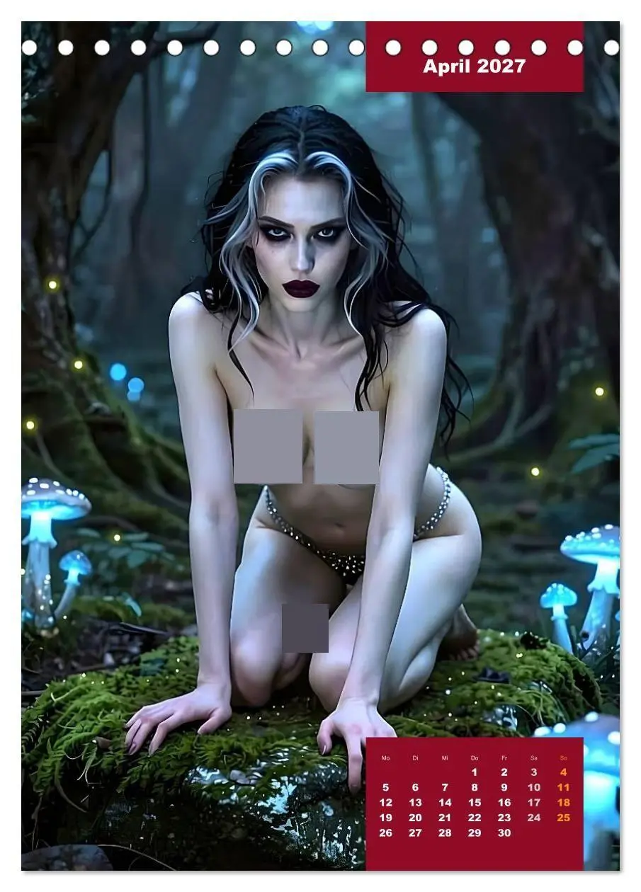 Bild: 9783516797305 | Gothic Engel (Tischkalender 2027 DIN A5 hoch), CALVENDO Monatskalender