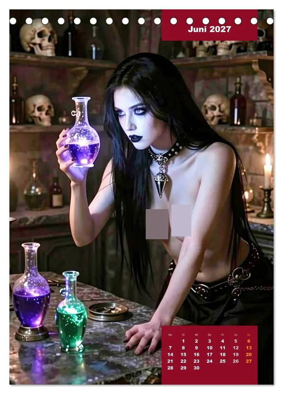 Bild: 9783516797305 | Gothic Engel (Tischkalender 2027 DIN A5 hoch), CALVENDO Monatskalender