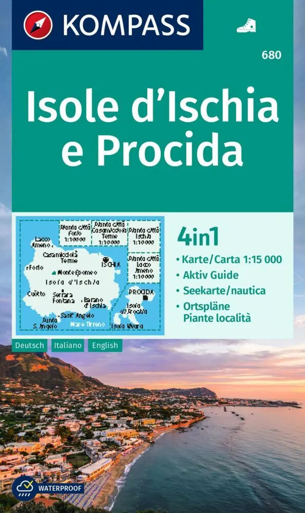 Cover: 9783991217305 | KOMPASS Wanderkarte 680 Isole d' Ischia e Procida 1:15.000 | Deutsch