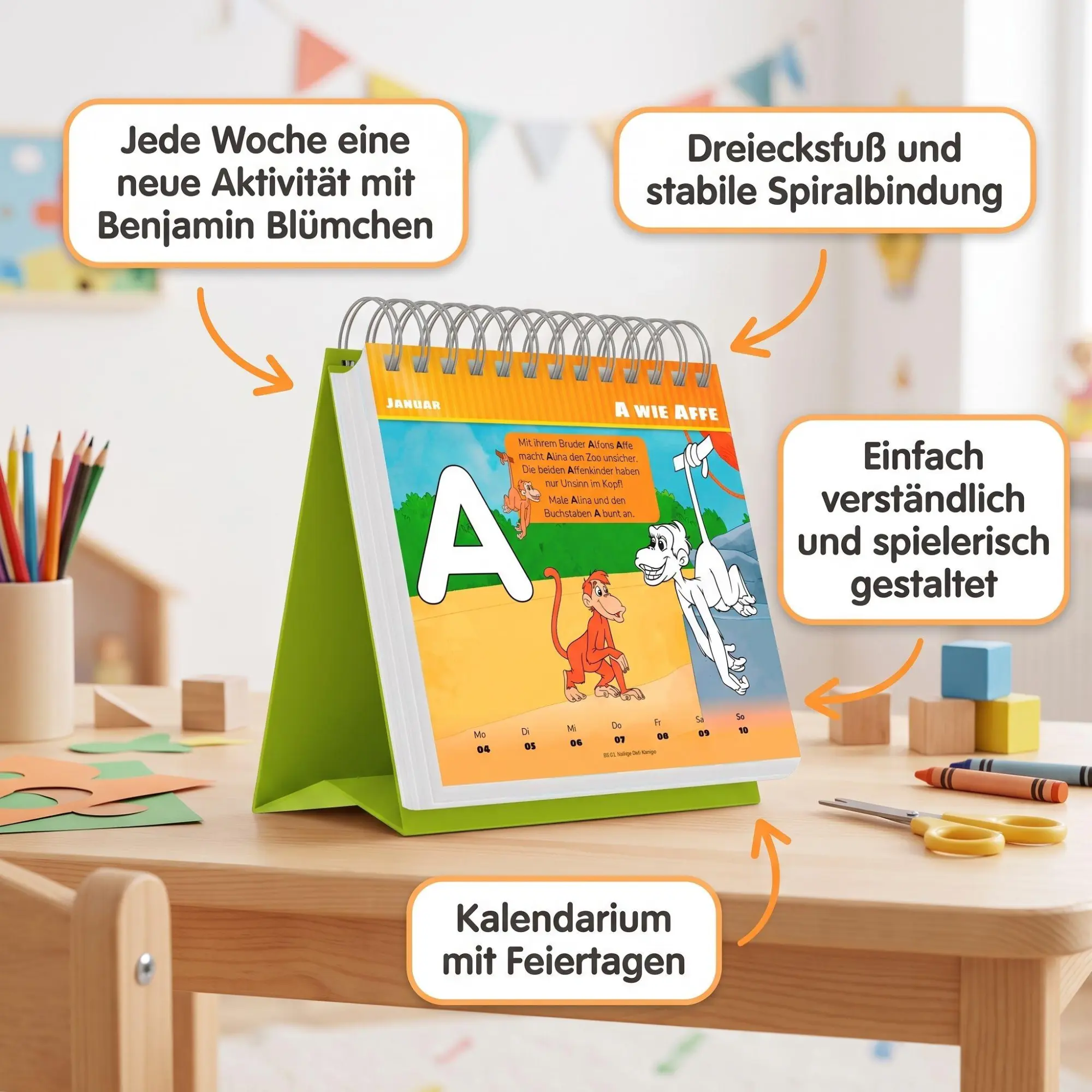 Bild: 4069095017405 | Benjamin Blümchen Spiel- und Spaßkalender 2027 | KG | Kalender | 55 S.