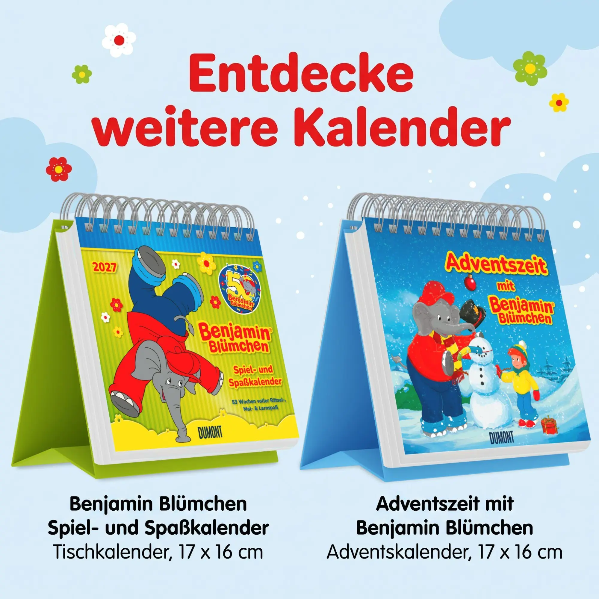 Bild: 4069095017405 | Benjamin Blümchen Spiel- und Spaßkalender 2027 | KG | Kalender | 55 S.