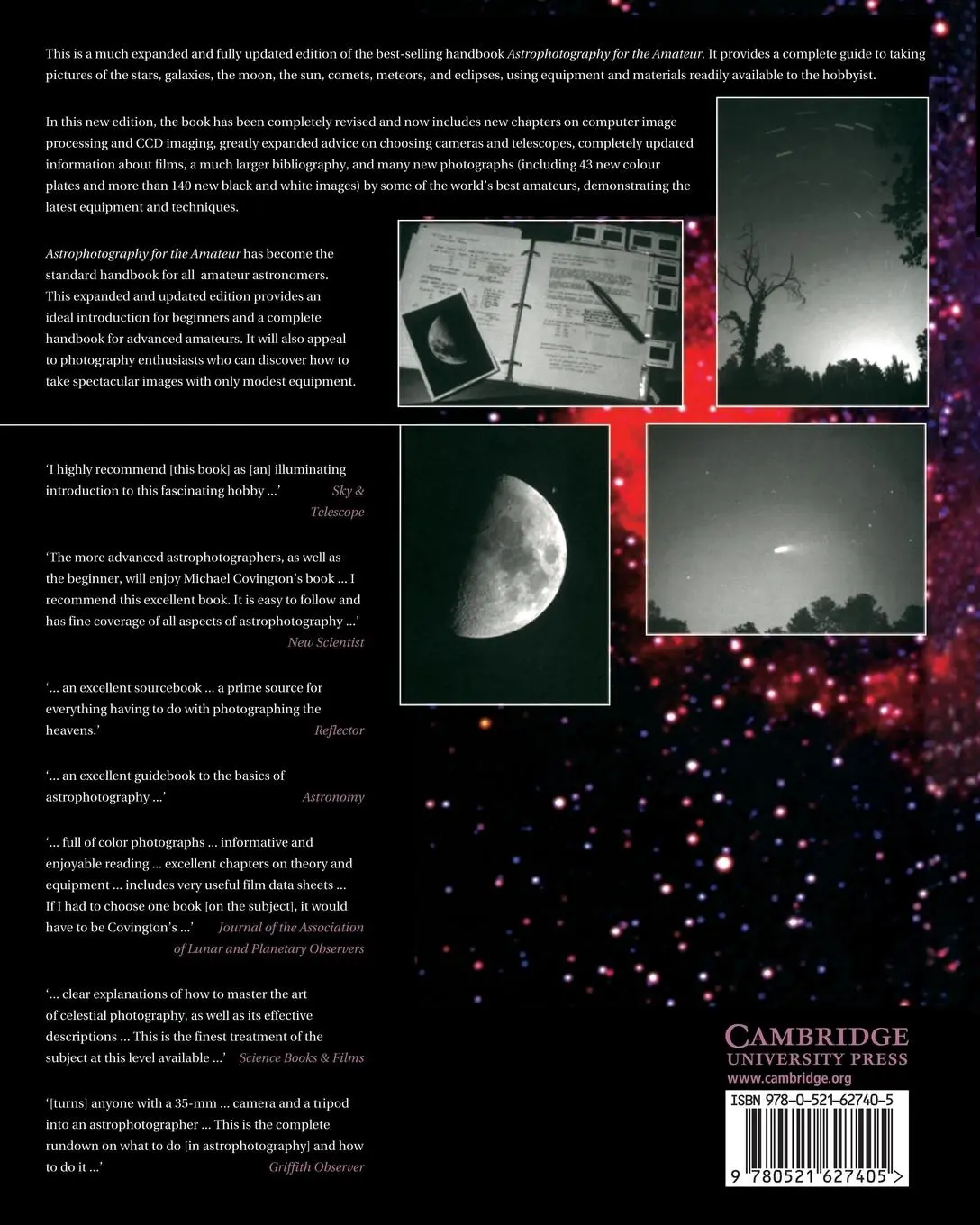 Rückseite: 9780521627405 | Astrophotography for the Amateur | Michael A. Covington | Taschenbuch