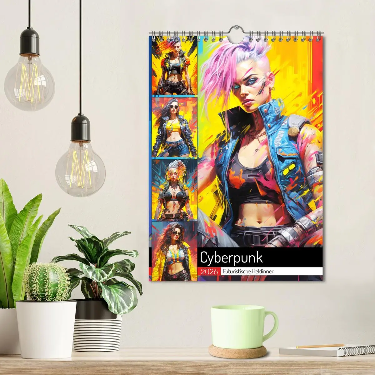 Bild: 9783516307405 | Cyberpunk. Futuristische Heldinnen (Wandkalender 2026 DIN A4 hoch),...